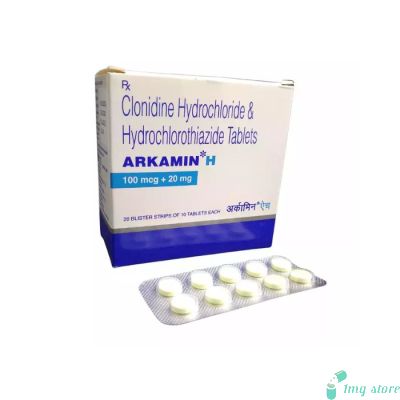 Arkamin H Tablet (Clonidine (100mcg) + Hydrochlorothiazide (20mg))