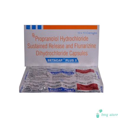 Betacap Plus 5 Capsule SR (Propranolol (40mg) + Flunarizine (5mg))