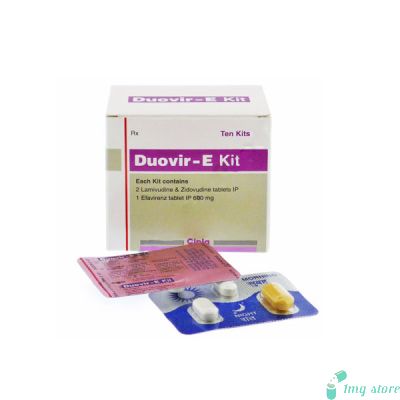 Duovir-E Kit (Lamivudine (150mg) + Zidovudine (300mg) + Efavirenz (600mg))