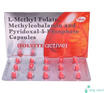 Folvite Active Capsule(L-Methylfolate + Methylcobalamin + Pyridoxal-5-Phosphate)