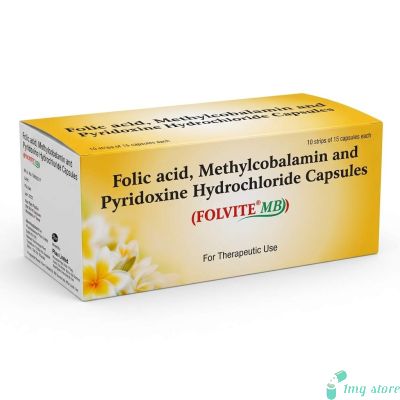 Folvite MB Capsule (Methylcobalamin+ Pyridoxine+ Folic Acid)