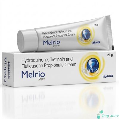 Melrio Cream (Hydroquinone + Fluticasone Propionate + Tretinoin) | For Melasma, Hyperpigmentation, Dark Spots and Skin Discoloration Treatment