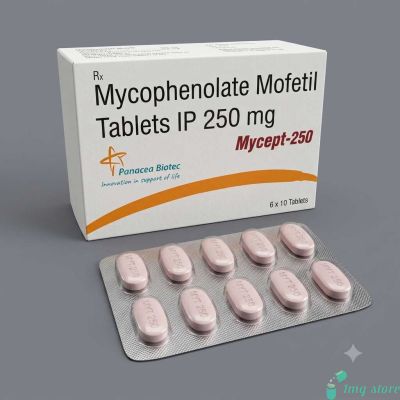 Mycept 250mg Capsule (Mycophenolate mofetil 250mg)