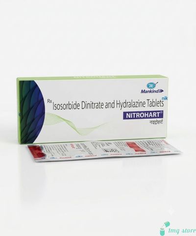 Nitrohart Tablet (Isosorbide Dinitrate + Hydralazine): Vasodilator Combination | For Heart Failure Management, Hypertension, and Cardiac Symptom Relief