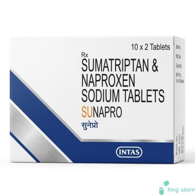 Sunapro Tablet (Sumatriptan + Naproxen) | For Acute Migraine Relief and Pain Management