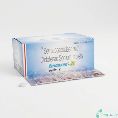 Emanzen-D Tablet (Diclofenac 50 Mg + Serratiopeptidase 10 Mg)