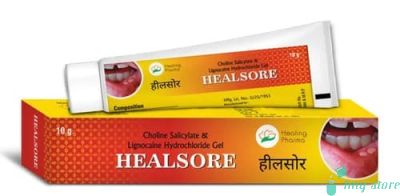 Healsore Gel (Choline Salicylate + Lignocaine Gel) 10 g