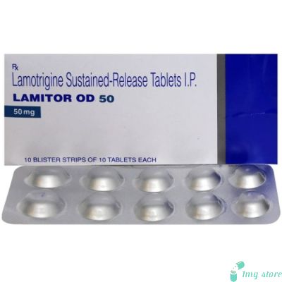 Lamitor OD 50mg Tablet SR (Lamotrigine 50mg)