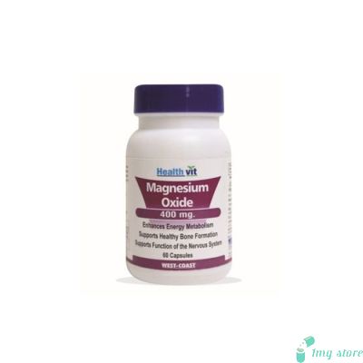Health Vit Magnesium Oxide 400mg Capsule