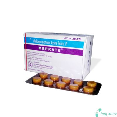 Meprate 10mg Tablet (Medroxyprogesterone Acetate 10mg)