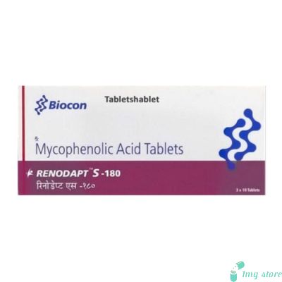 Renodapt S 180mg Tablet (Mycophenolate Mofetil 180mg)
