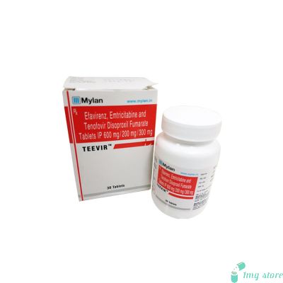 Teevir Tablet (Emtricitabine (200mg) + Tenofovir disoproxil fumarate (300mg) + Efavirenz (600mg))