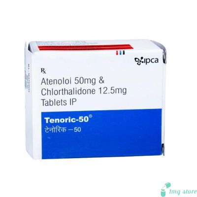 Tenoric 50mg Tablet (Atenolol (50mg) + Chlorthalidone (12.5mg))