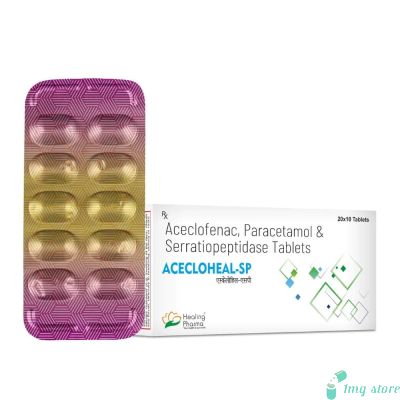 Acecloheal SP Tablet (Aceclofenac, Paracetamol and Serratiopeptidase)