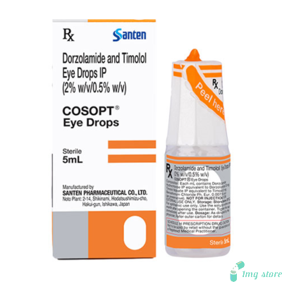 Cosopt Eye Drop (Dorzolamide + Timolol): Ophthalmic Combination Eye Drops | For Glaucoma & Intraocular Pressure Management