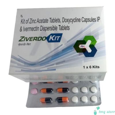 Ziverdo Kit (Zinc acetate (50mg) + Doxycycline (100mg) + Ivermectin (12mg))