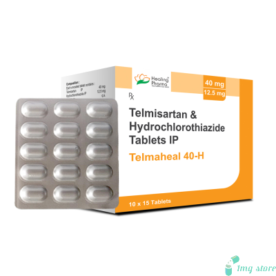 Generic Telmaheal 40-H Tablet (Telmisartan (40mg) + HDZ (12.5mg))