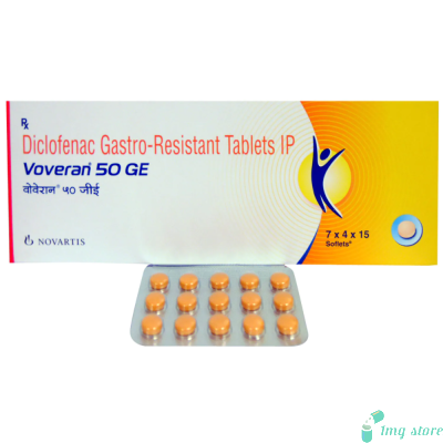 Voveran 50 GE Tablet (Diclofenac Sodium 50mg)