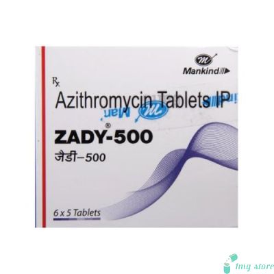 Zady Tablet (Azithromycin): Azithromycin - Antibiotic Medicine | for Bacterial Infections, Respiratory Tract Infections, Skin Infections and Ear Infections