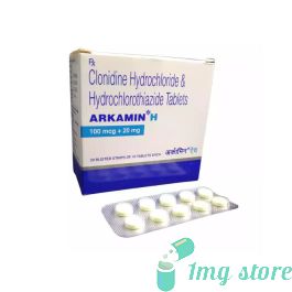 Arkamin H Tablet (Clonidine + Hydrochlorothiazide): View Uses, Dosage, Price, Side Effects & Precautions at 1mgstore