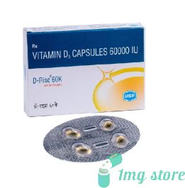 D-Rise 60K Capsule (Vitamin D3 60000 IU): Uses, Dosage, Price & Side Effects at 1mgstore