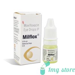 Milflox Eye Drop (Moxifloxacin) 5ml: Uses, Dosage, Price, Side Effects & Precautions at 1mgstore