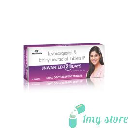Unwanted 21 Days Tablet (Levonorgestrel + Ethinylestradiol): View Uses, Dosage, Price, Side Effects & Precautions at 1mgstore